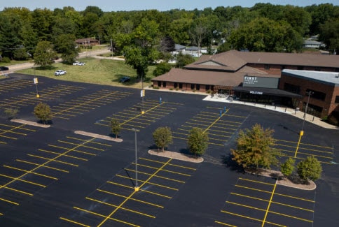 Church Parking Lot Steriping