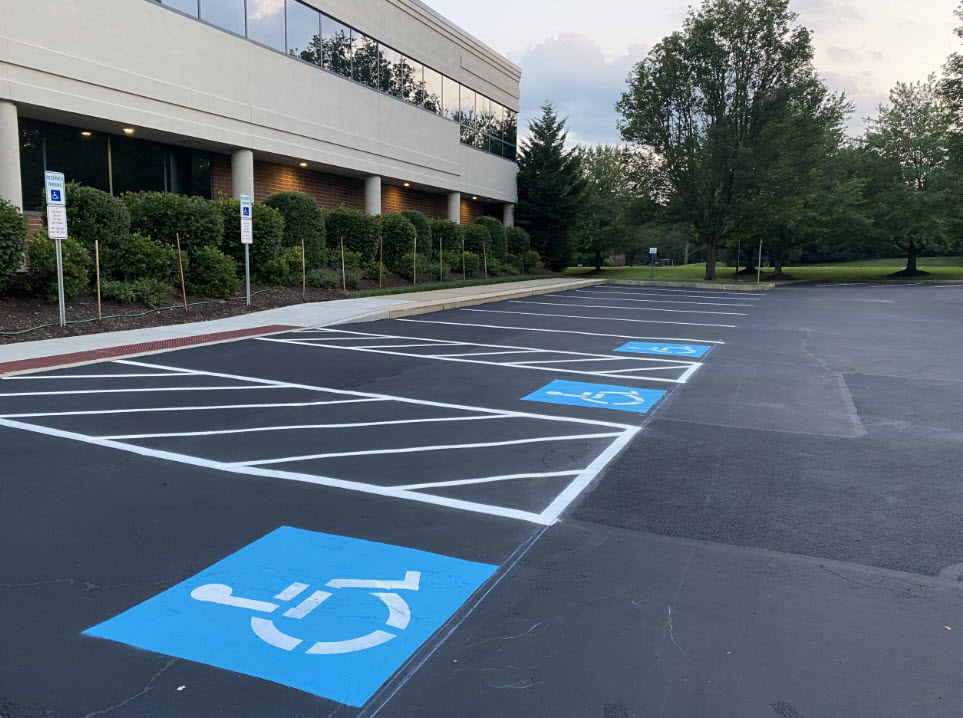Wilkes-Barre PA parking lot painting