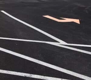 Parking lot markings