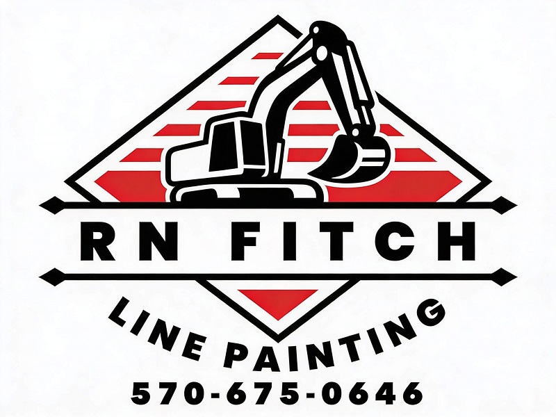 Parking lot line striping