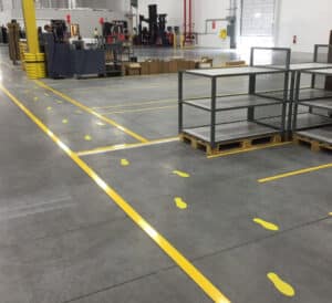 Warehouse floor striping Pennsylvania